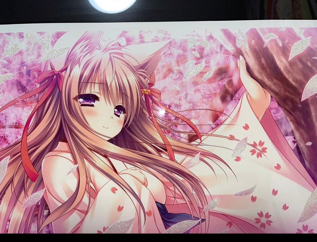 萌木原ふみたけ 版画 桜の樹との対話 アールビバン ミクスドメディア