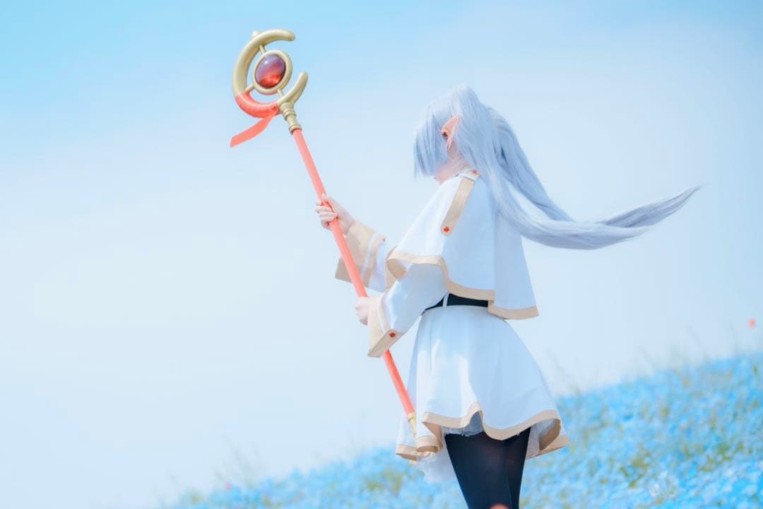 フリーレン 衣装 ウィッグ 杖