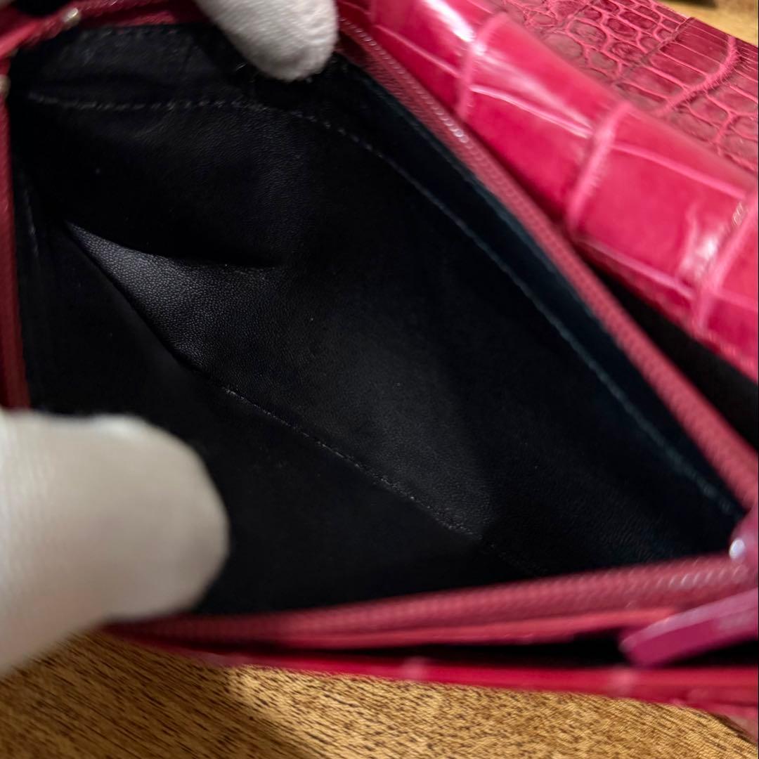 極美品 定15万 最高峰 クロコダイル センターセレクト 無双 長財布