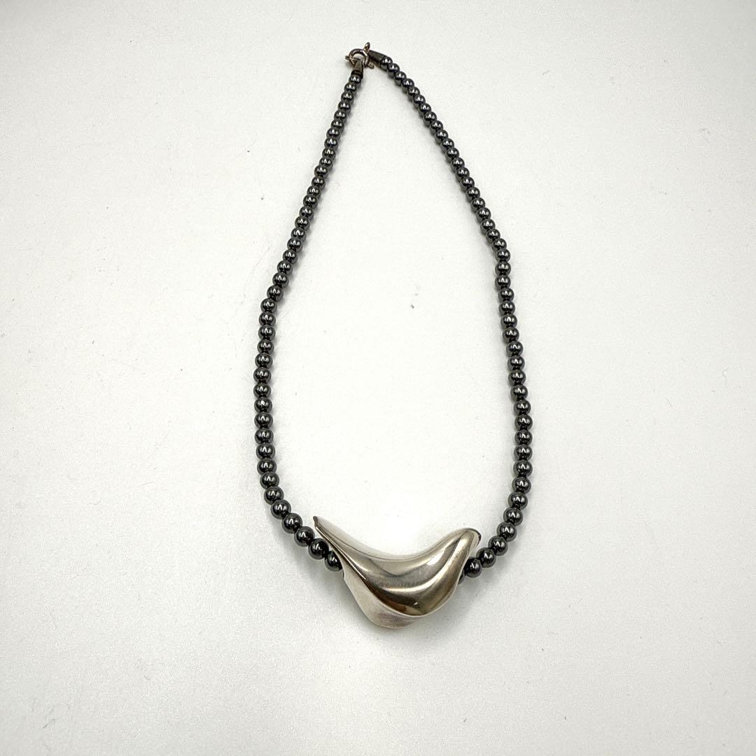 ジョージ ジェンセン   ヘマタイト ネックレス 鳥