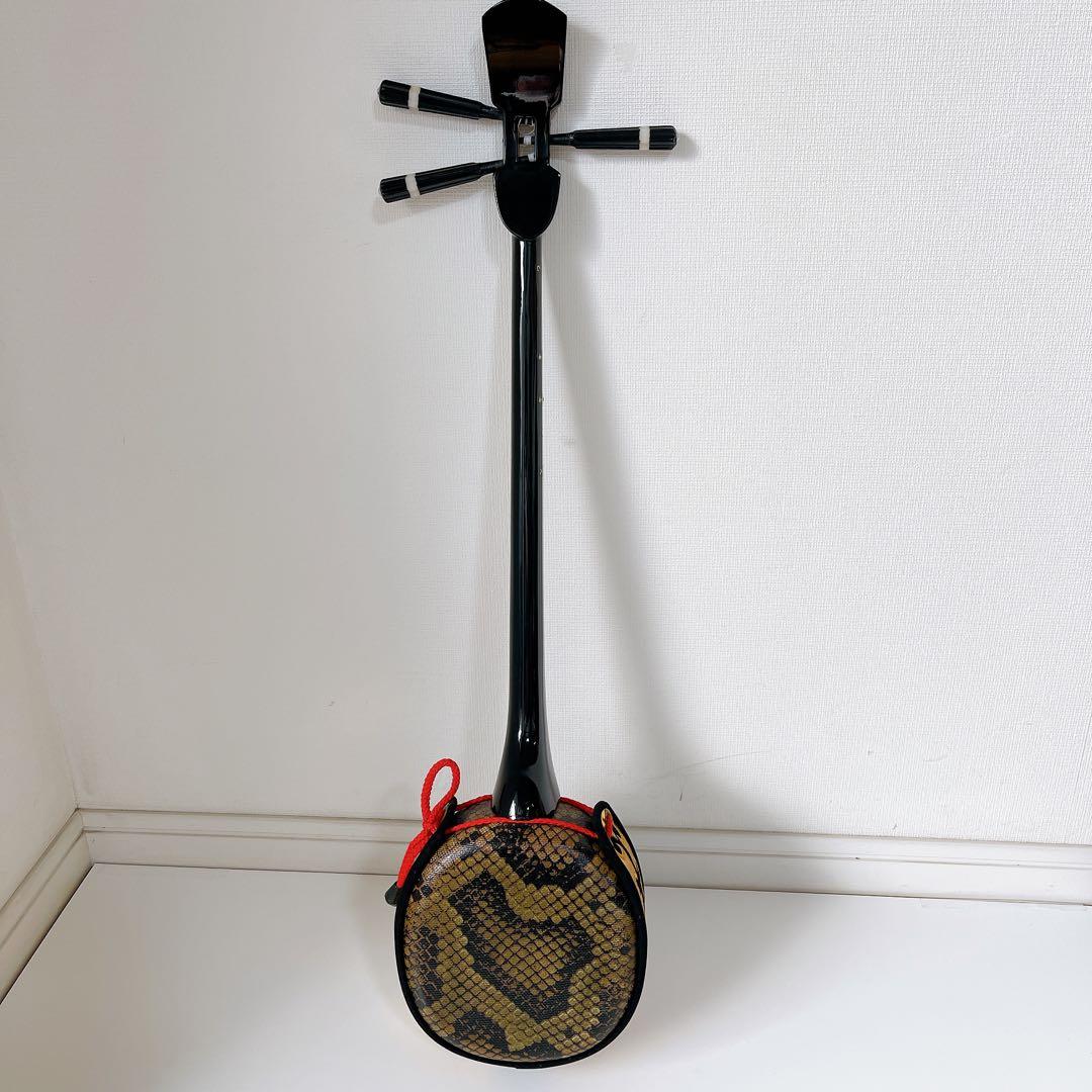 ★美品★沖縄三線 人工革張り 伝統楽器 和楽器 琉球 弦楽器 初心者 琉球