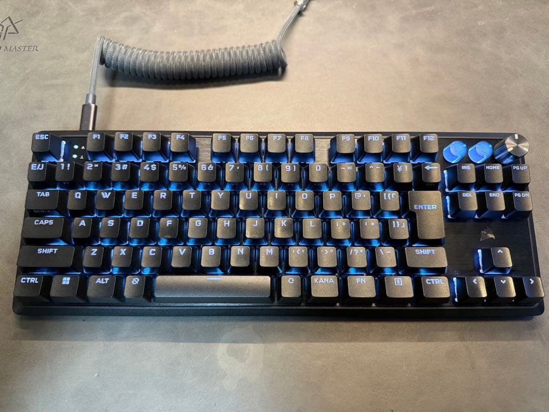 CORSAIR K70 PRO TKL 交換用キーキャップ2種付き