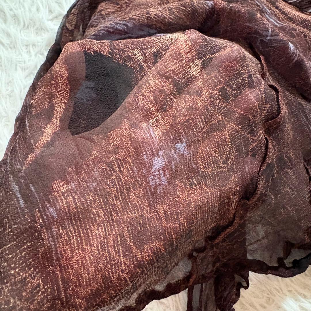 美品✨ドリスヴァンノッテン　　ノースリーブ　フリル　ドレス　ワンピース　シアー