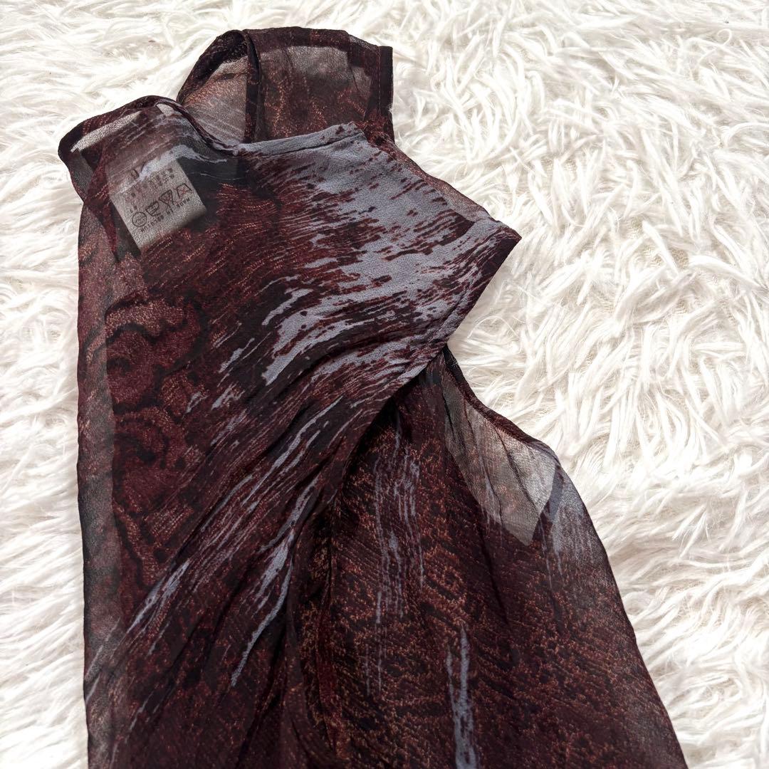 美品✨ドリスヴァンノッテン　　ノースリーブ　フリル　ドレス　ワンピース　シアー