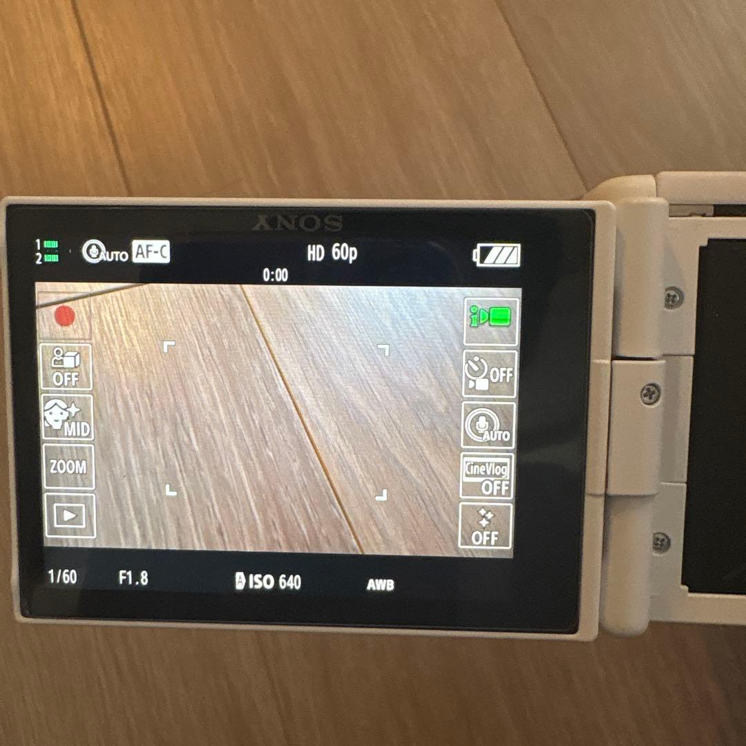 【美品】SONY VLOGCAM ZV-1 II ホワイト　ZV-1M2