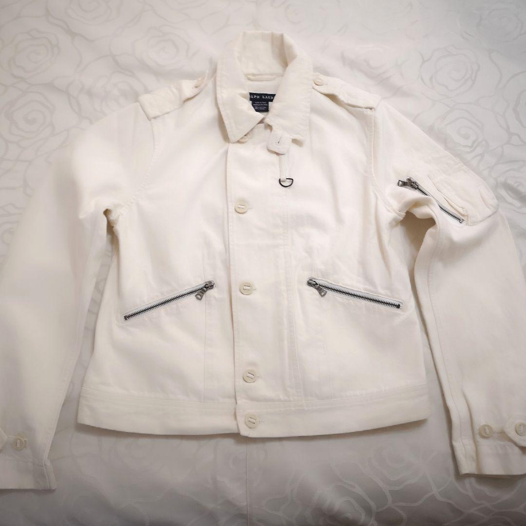 Ralph Lauren ホワイトデニム トレンチジャケット １２号 超激レア品