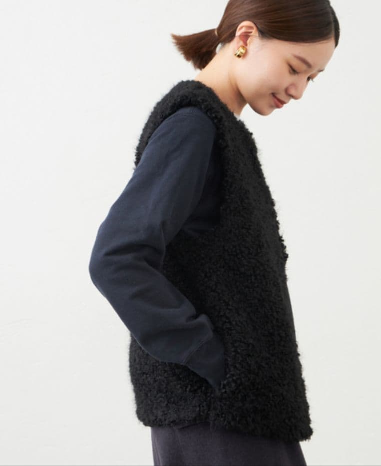 IENA フェイクファーベスト 23AW