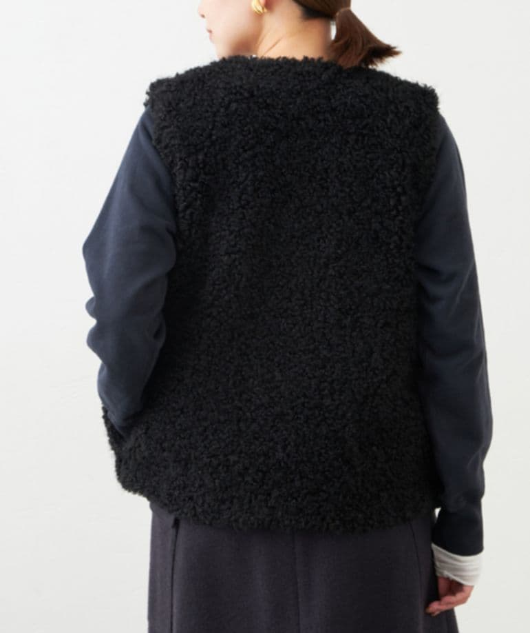 IENA フェイクファーベスト 23AW