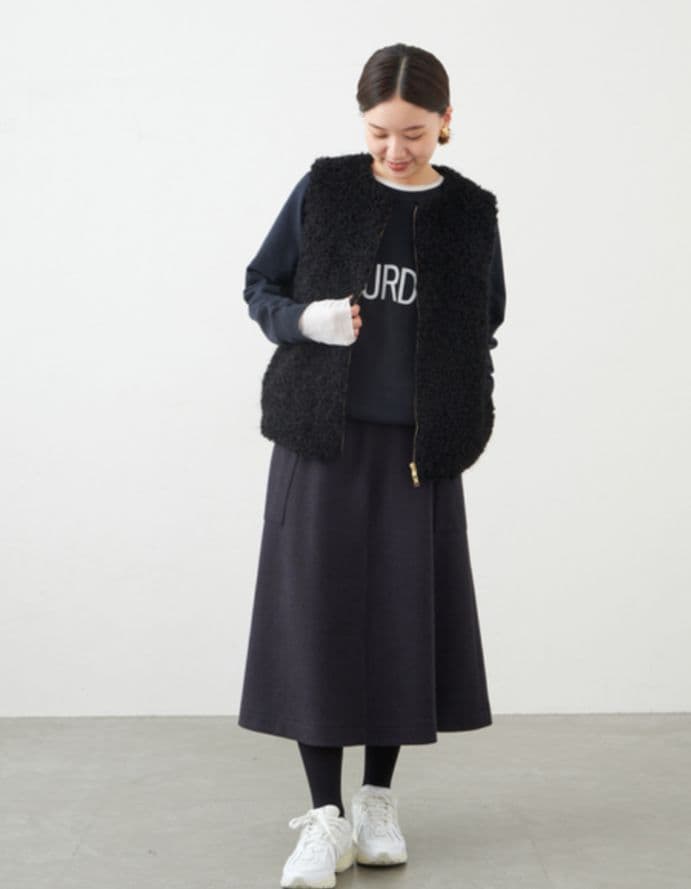 IENA フェイクファーベスト 23AW