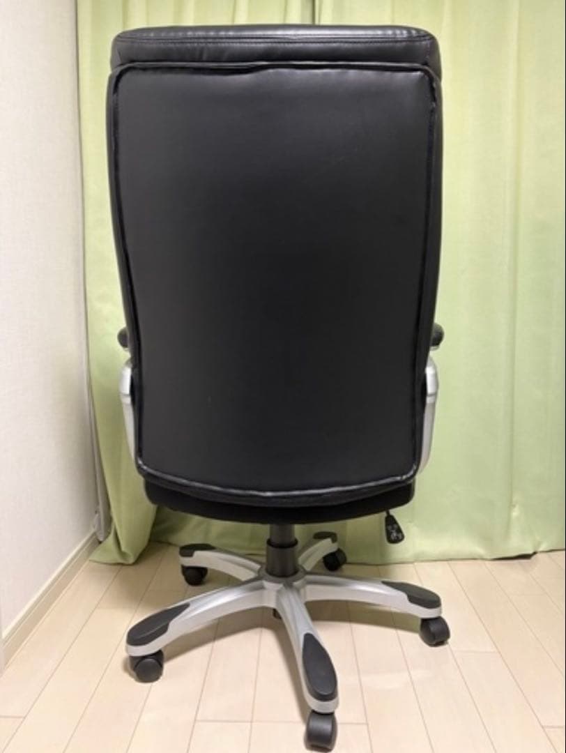 ブラックオフィスチェア 高背もたれ 引き取り限定