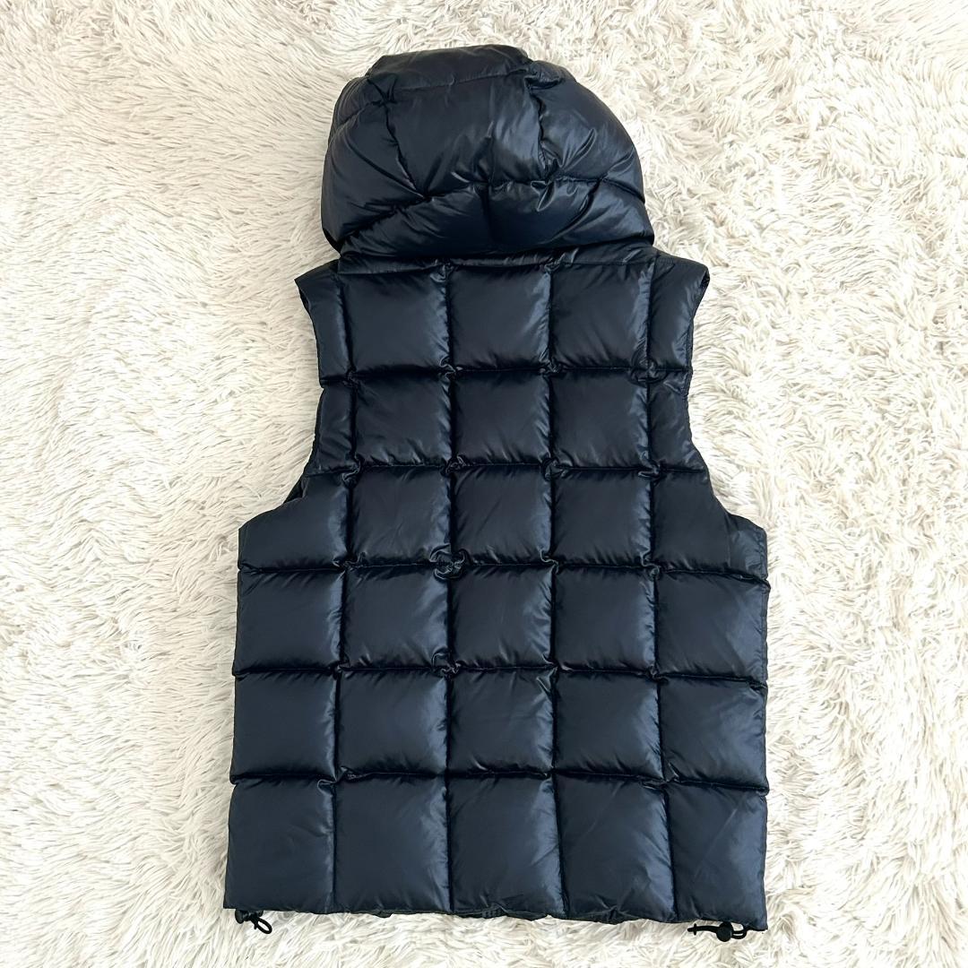美品　キルティングダウンベスト　M 西川ダウン　ナノユニバース　　ネイビー