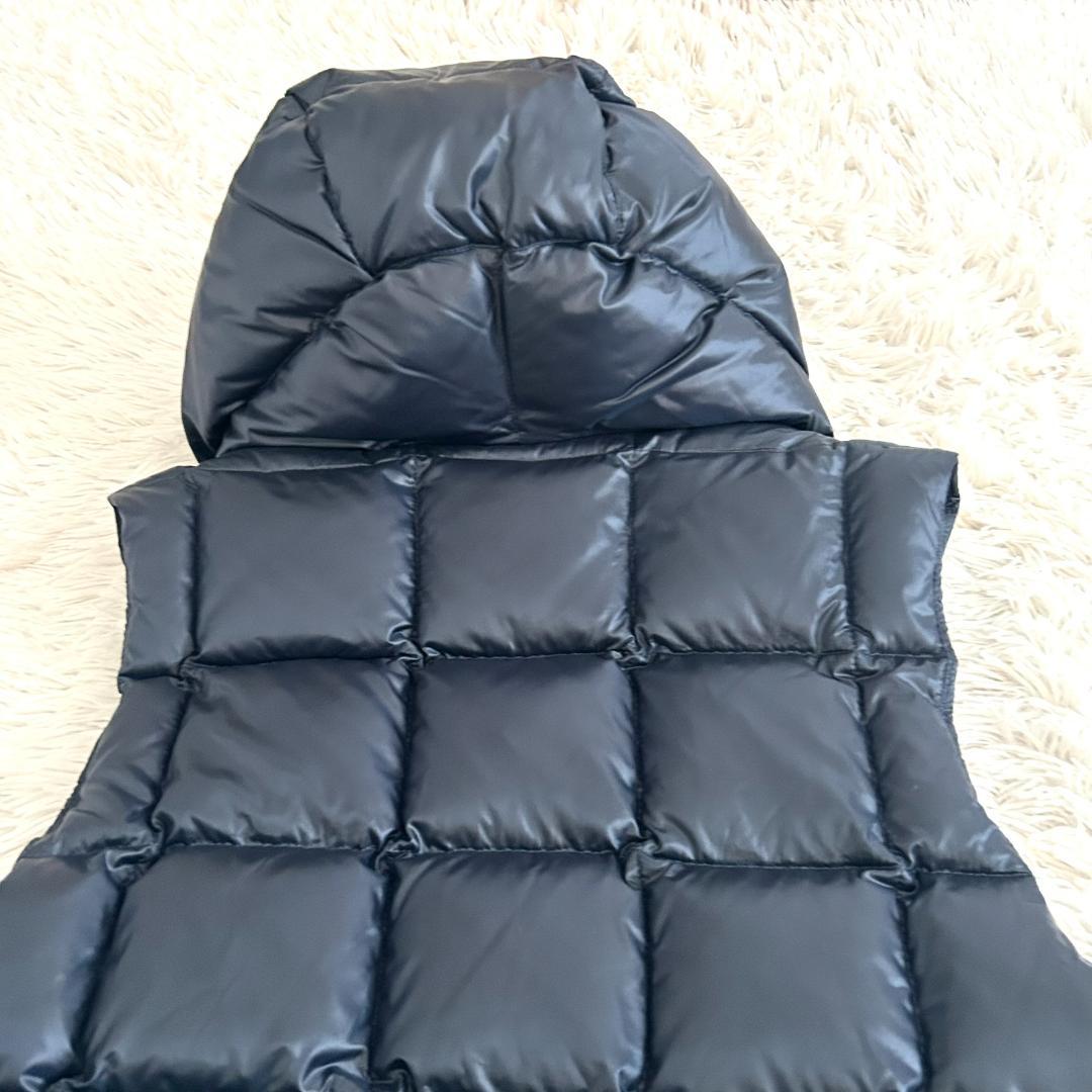 美品　キルティングダウンベスト　M 西川ダウン　ナノユニバース　　ネイビー