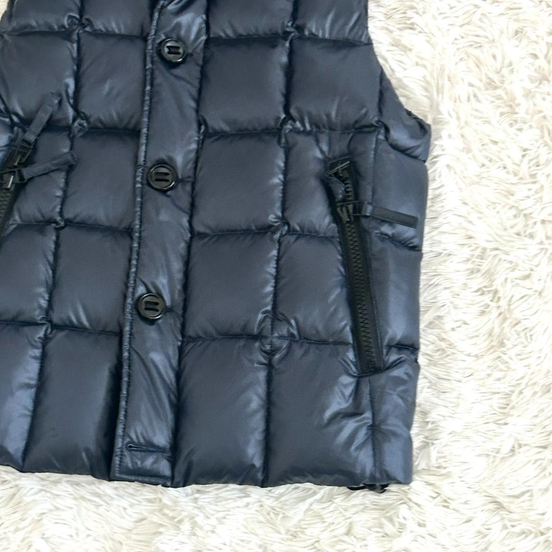 美品　キルティングダウンベスト　M 西川ダウン　ナノユニバース　　ネイビー