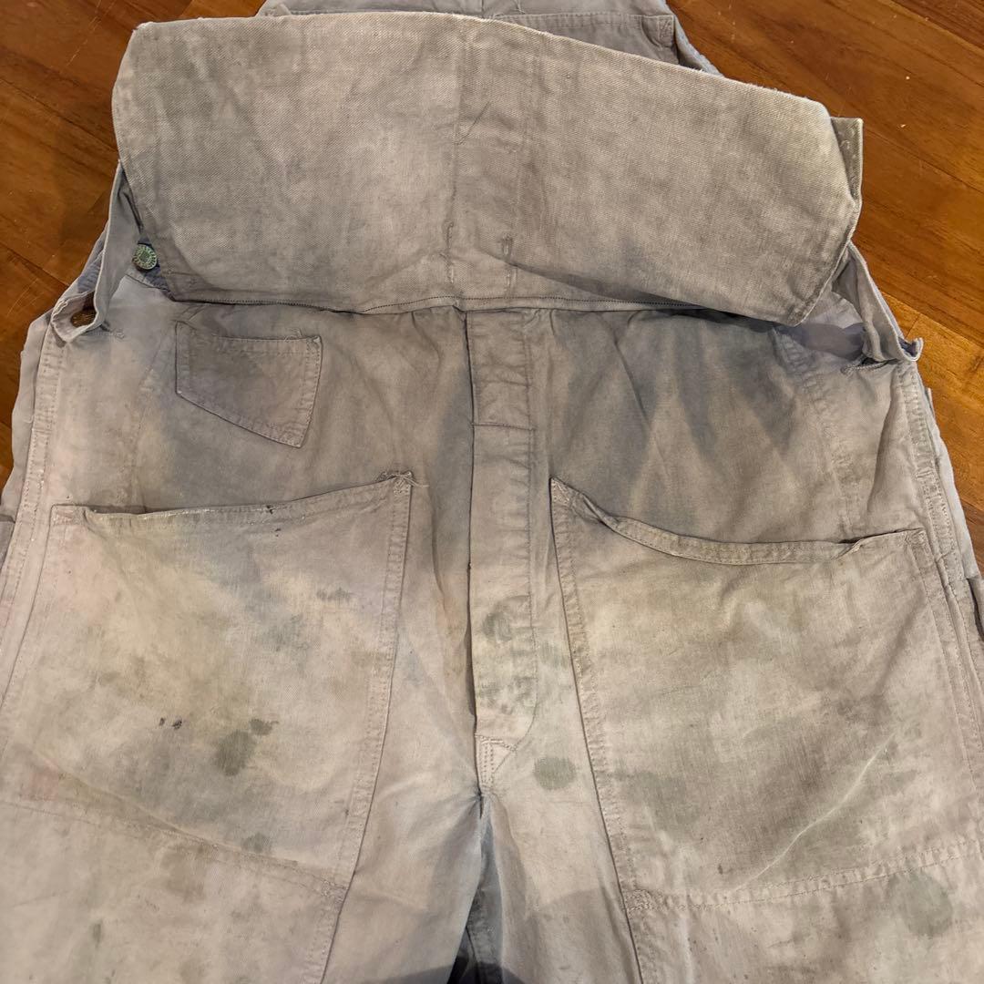Carhartt ハートタグ ライトグレー オーバーオール　40s 50s