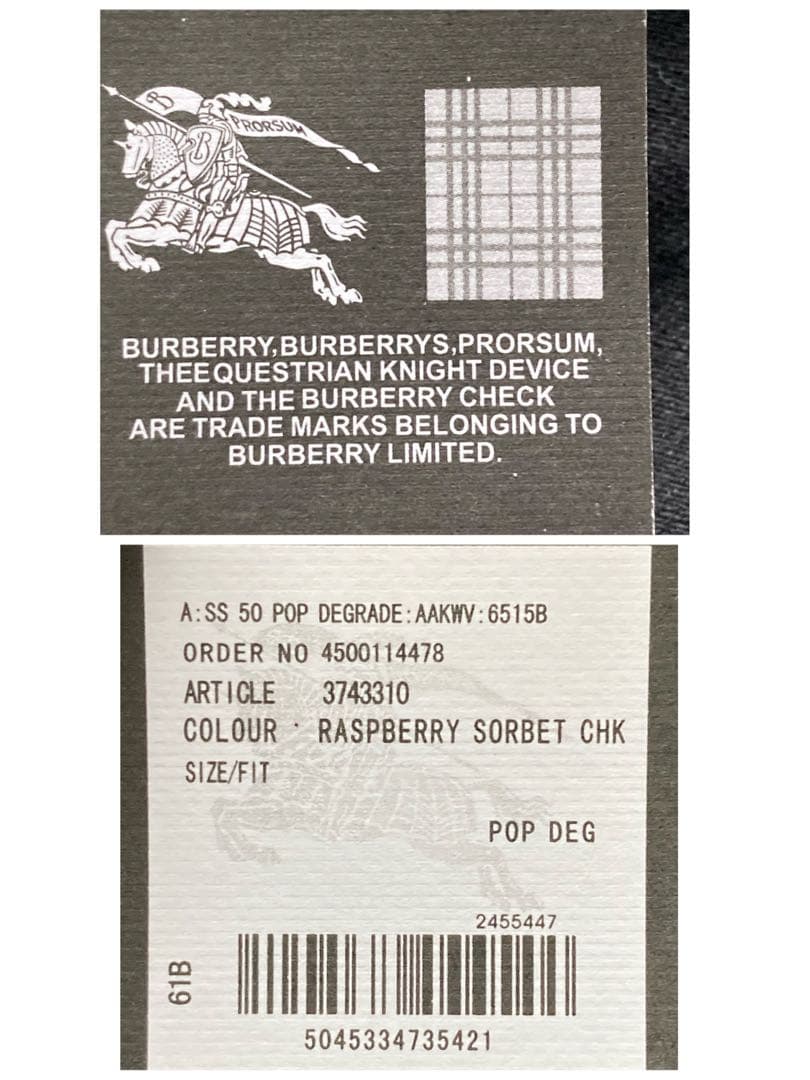 chhhneタグ付　バーバリー　カシミヤ100 ノバチェック　大判ストール