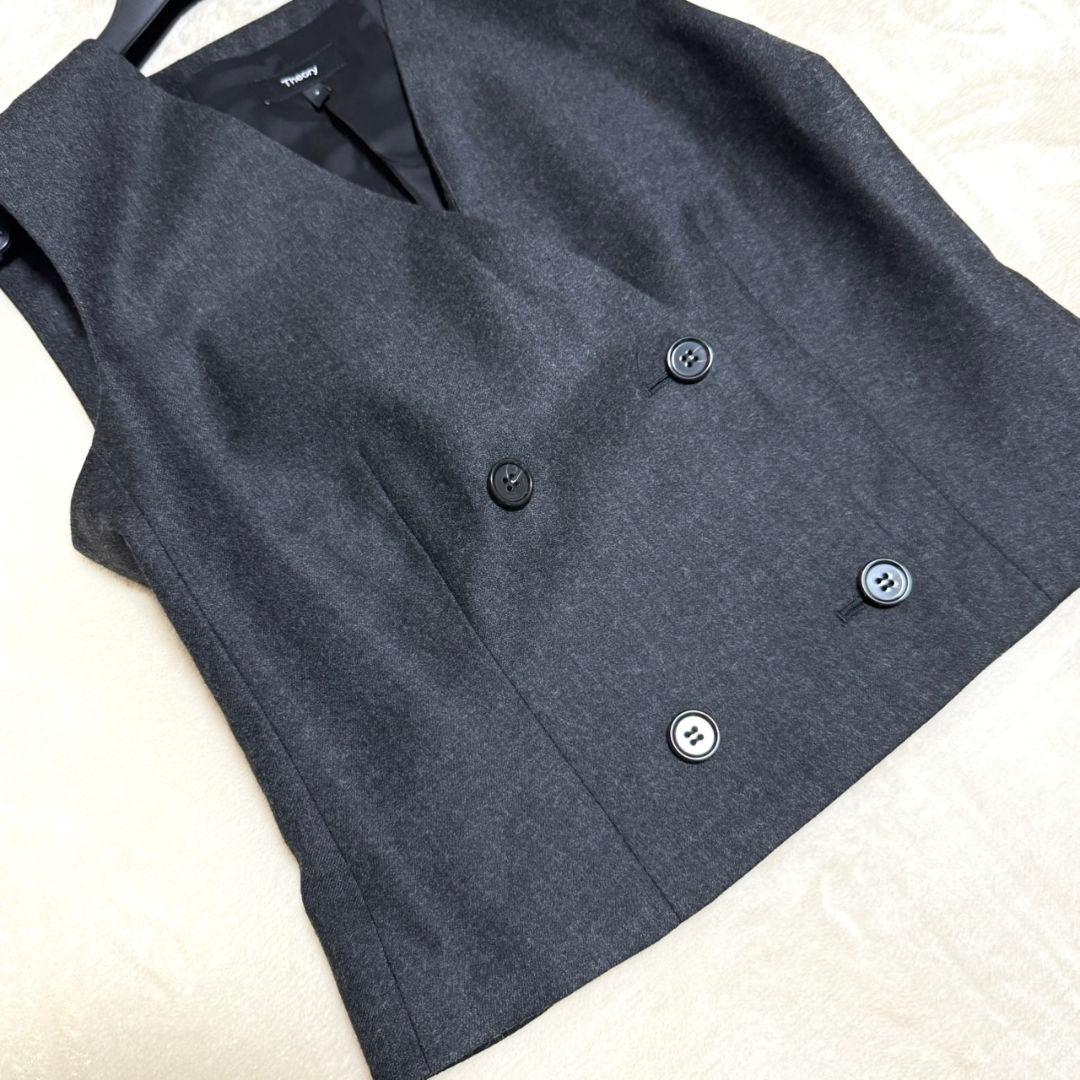 美品 セオリー 2025AW Double Breasted Vest