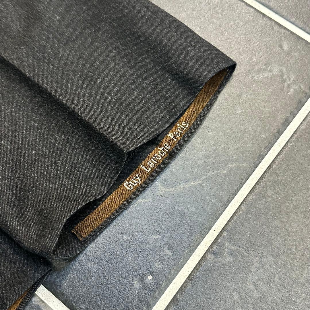 vintage 【ウール　ツータックスラックス　チャコールグレー　レア】