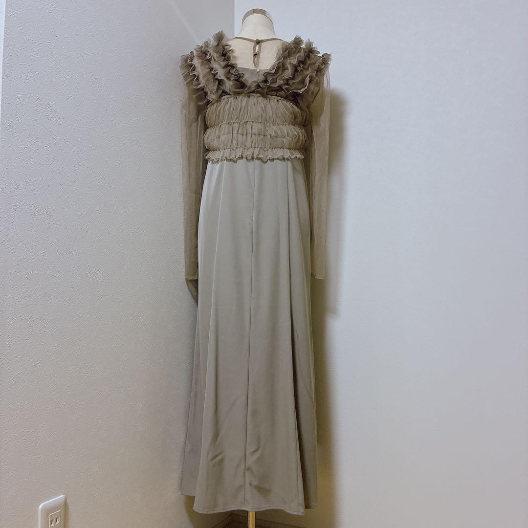 atloアトロ　カナ　ニアナ　アンドレスド　ベージュ　3点セット×フリルボレロ