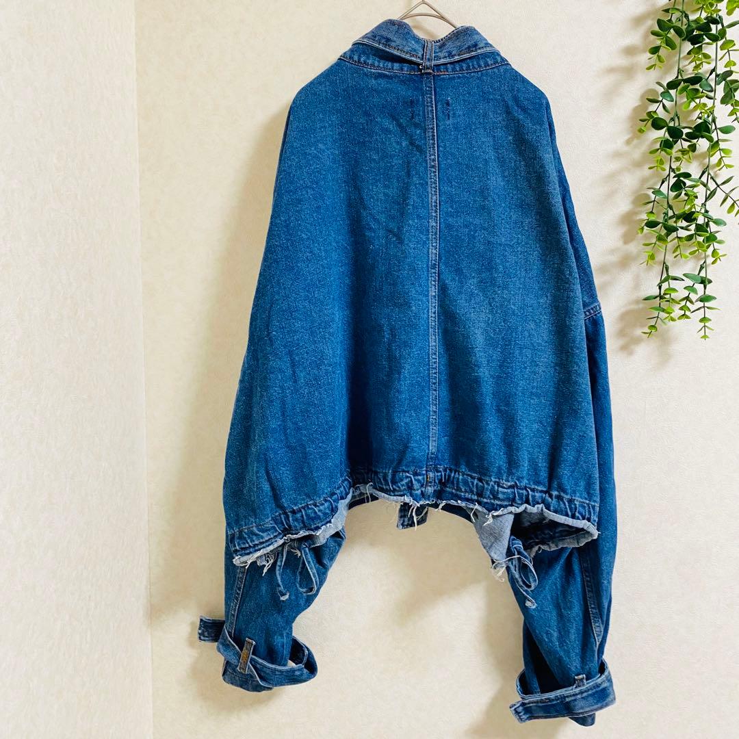 フランキーショップ　 デニムジャケット　Gジャン　ショート丈　オーバーサイズ