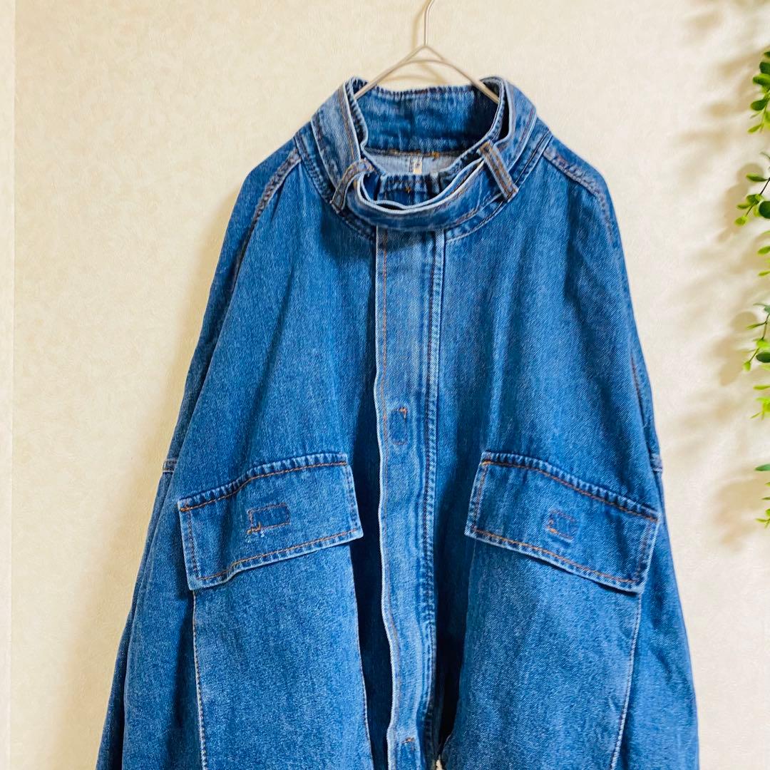 フランキーショップ　 デニムジャケット　Gジャン　ショート丈　オーバーサイズ