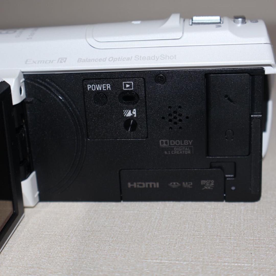 【美品】SONY HDR-CX535 ホワイト　箱付き