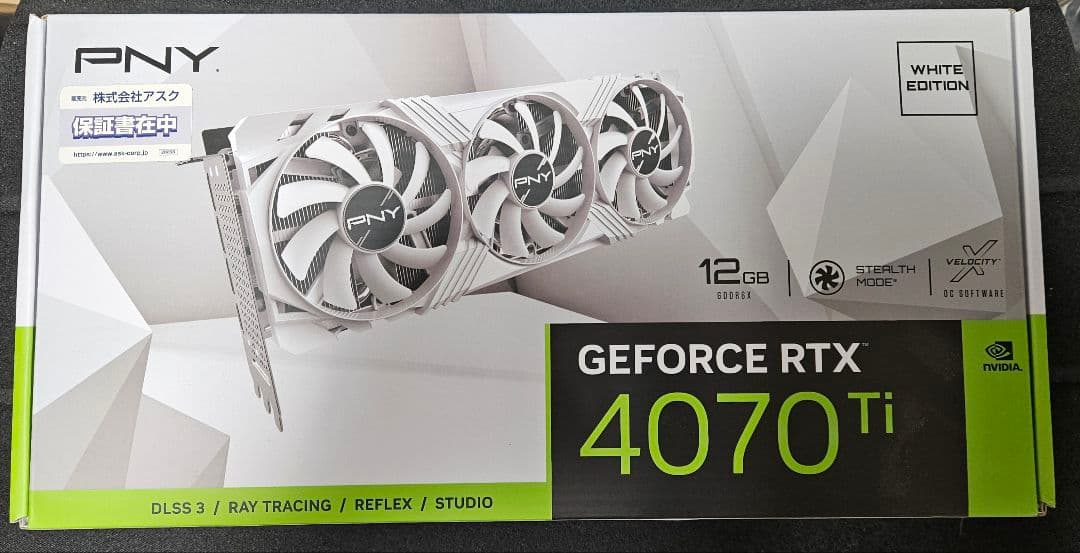＊東京都民＊ PNYGeForceRTX　4070Ti 12GB ホワイト