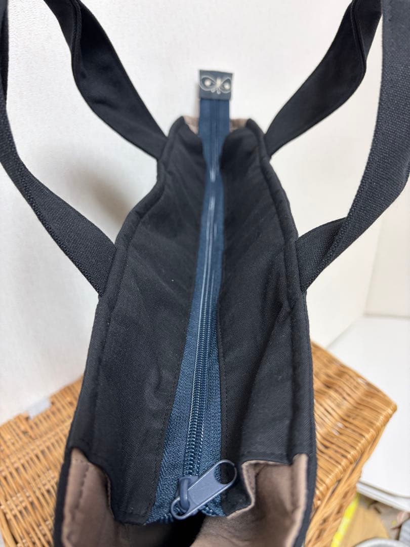 ミナペルホネン＊パッチギャザポケファスナートートLL✂️ハンドメイド