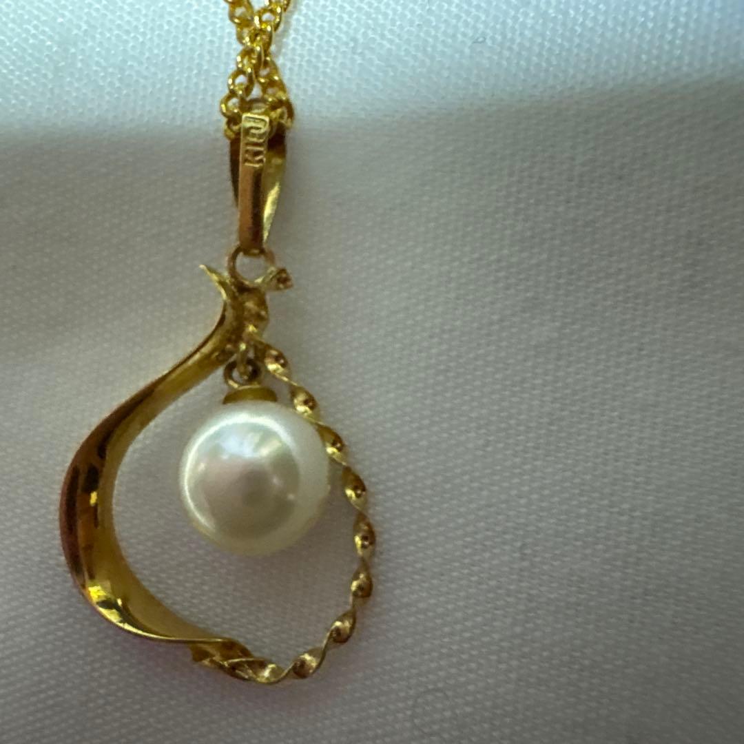 アコヤ本真珠k18ペンダント