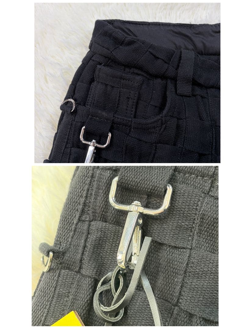 【極美品】GUAPI オプシディアン ブレイデッドパンツ フレア タグ付 30黒