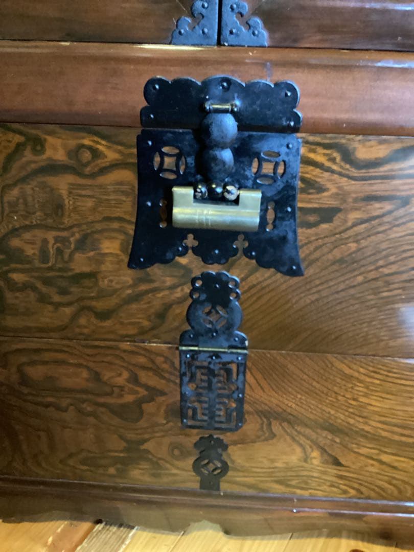 時代箪笥　民芸箪笥　整理箪笥　鍵付き　収納箪笥