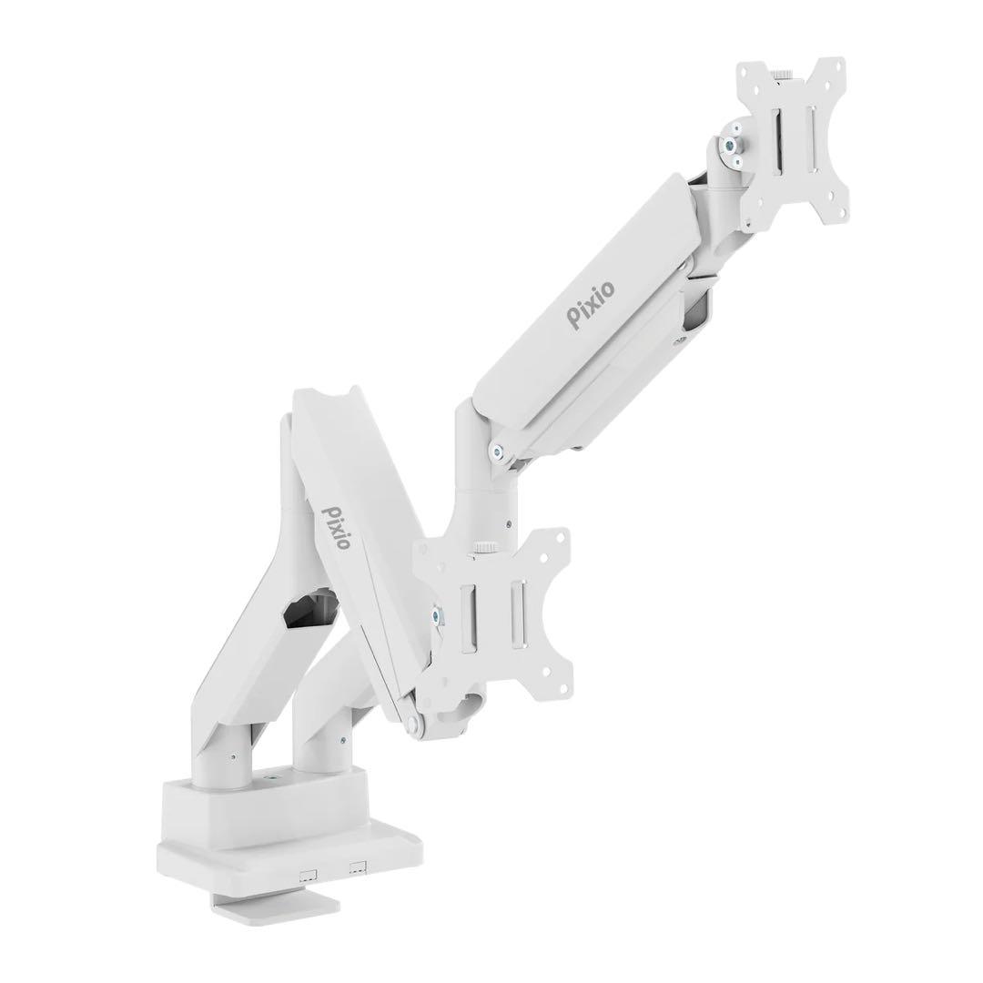 Pixio PS2D デュアルモニターアーム　白