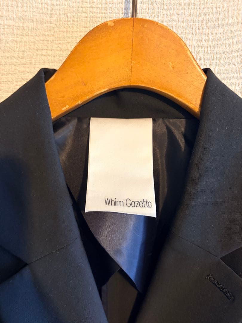 Whim Gazette ブラック テーラードジャケット