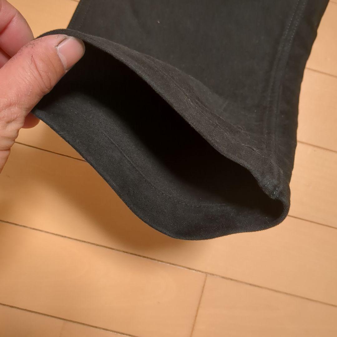 FOB FACTORY モールスキントラウザーズパンツ サイズ3　ブラック