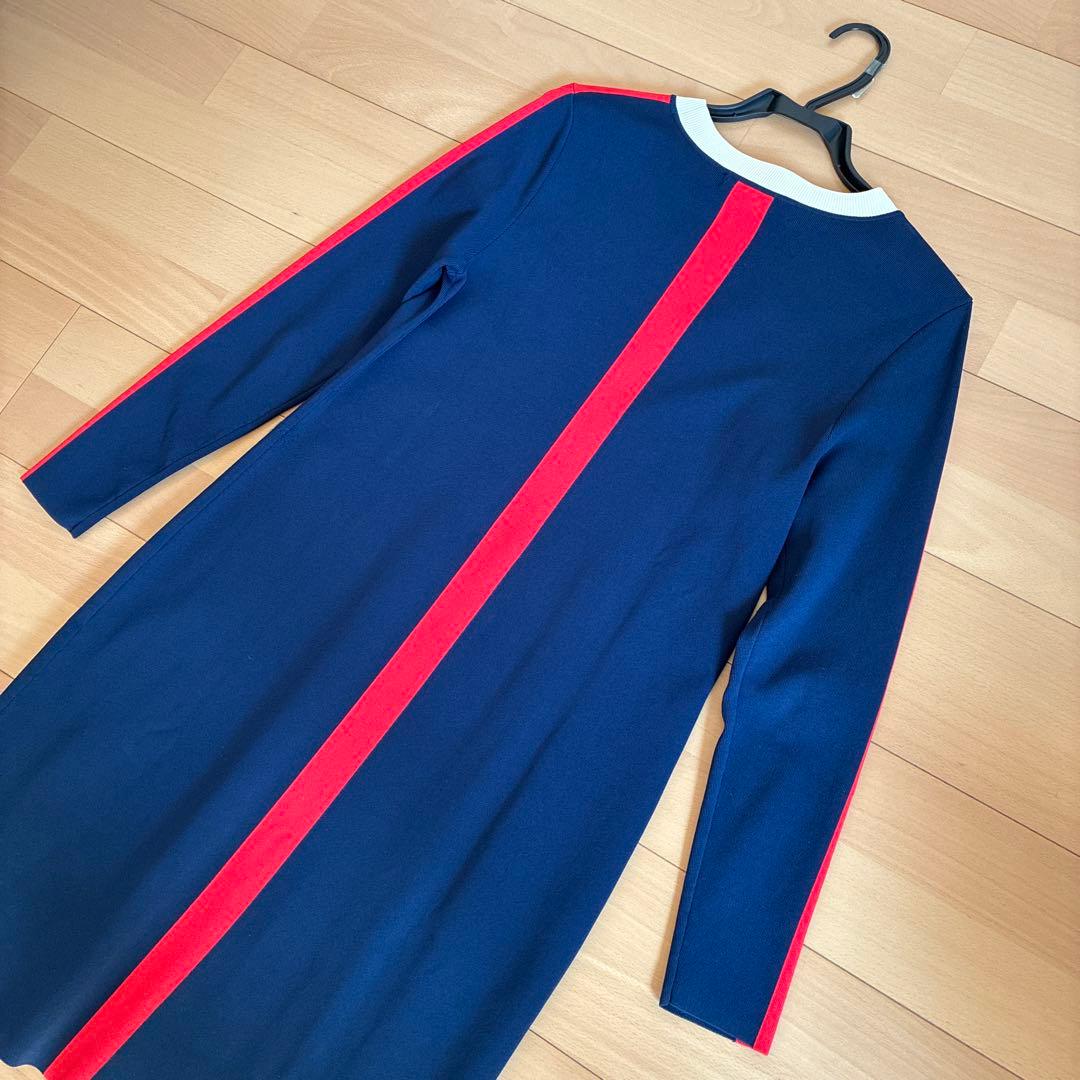 Ted Baker ジャージ素材 ブルー ワンピース