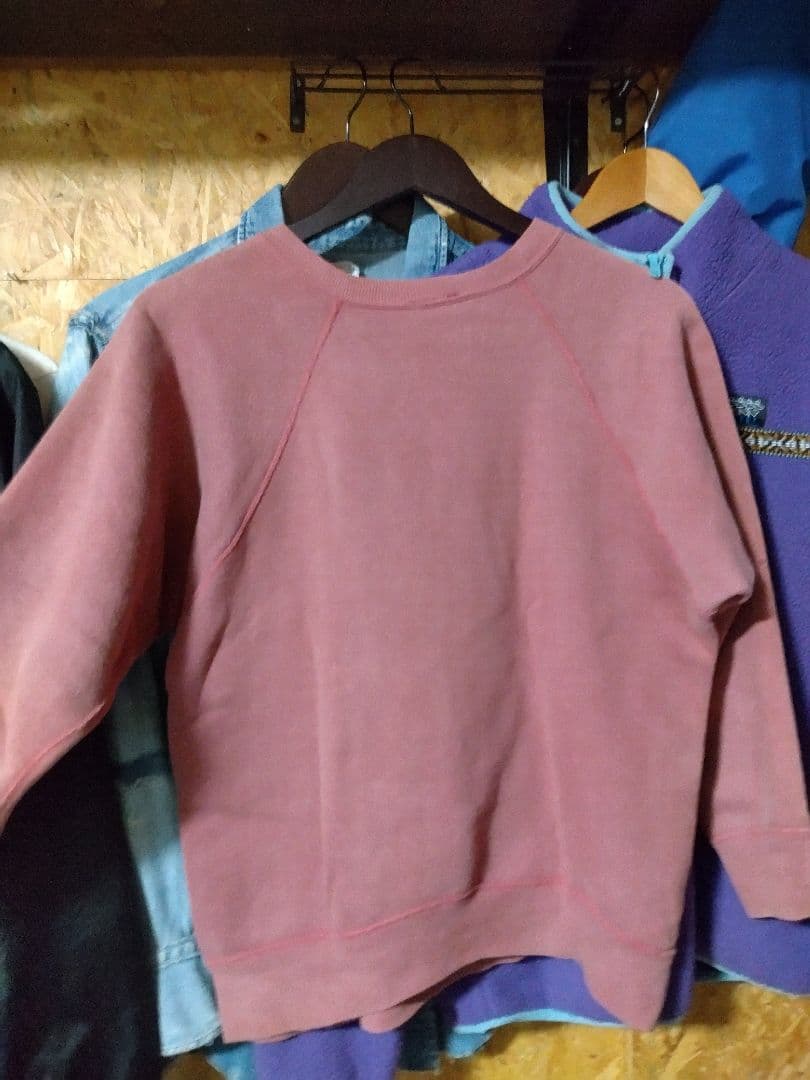 60s チャンピオンランタグ　ビンテージスウェットハーバード　サーモンピンク中C