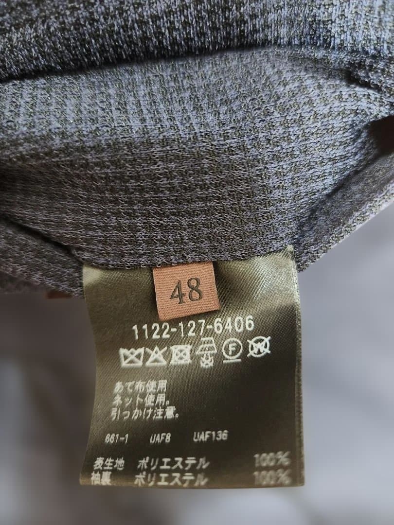 ハウンドトゥース テーラードジャケット48 ネイビー