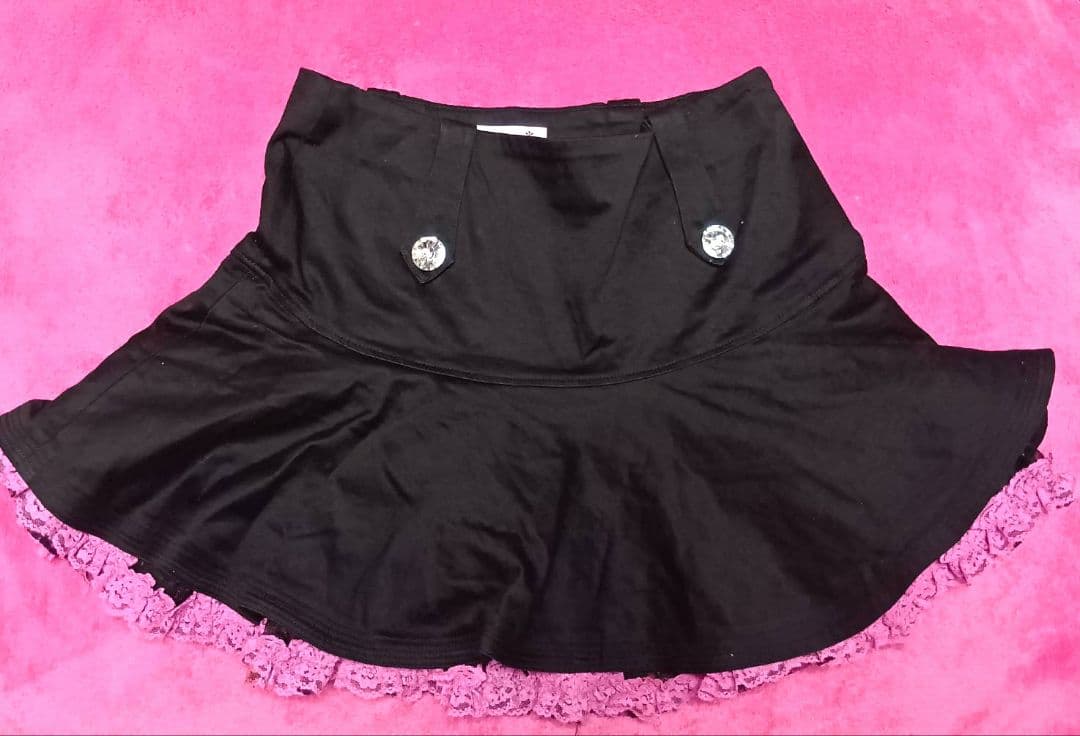 ma✽rs マーズ ブラック レースフレアスカート♡レア♡希少　黒 M　スカート