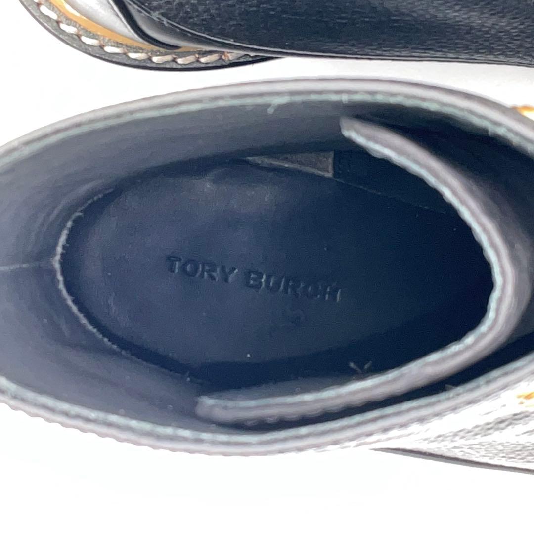 か*丸様 未使用に近い●箱付 トリーバーチ ショートブーツ サイズ7.5 ブラッ