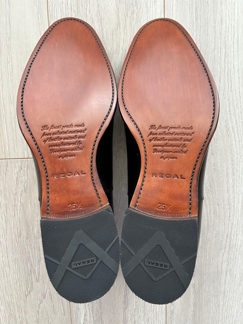 REGAL ストレートチップ革底 01DR CD 25.5cm