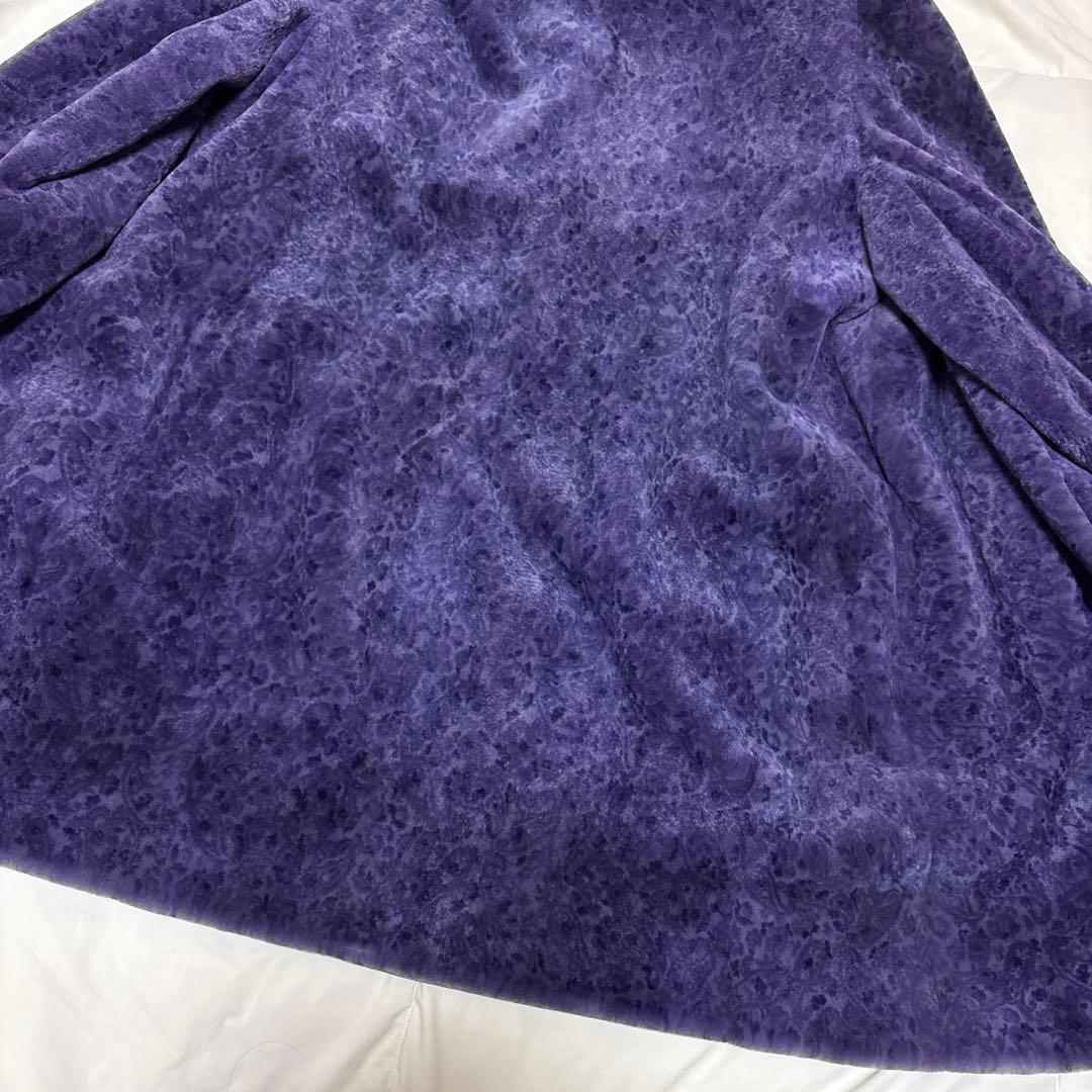 EMBA エンバ シェアードミンク コート リアルファー　毛皮　パープル