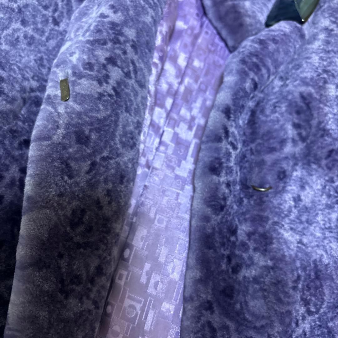 EMBA エンバ シェアードミンク コート リアルファー　毛皮　パープル