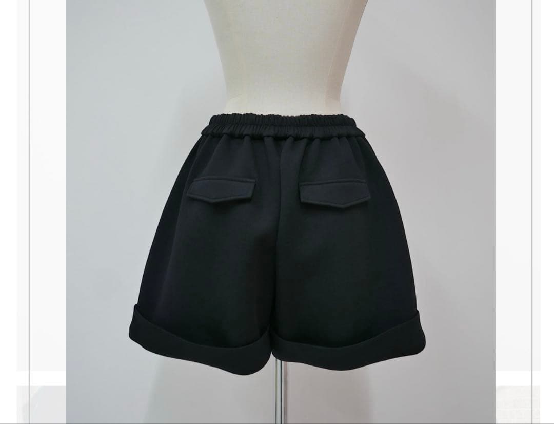 LINKABLE ボンディングショートパンツ(ブラック)M