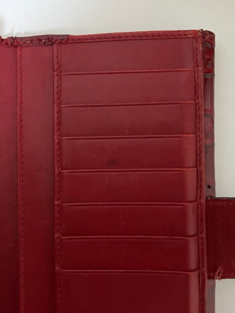 GUCCI ラブリーハート エナメル GG ゴールド金具 長財布