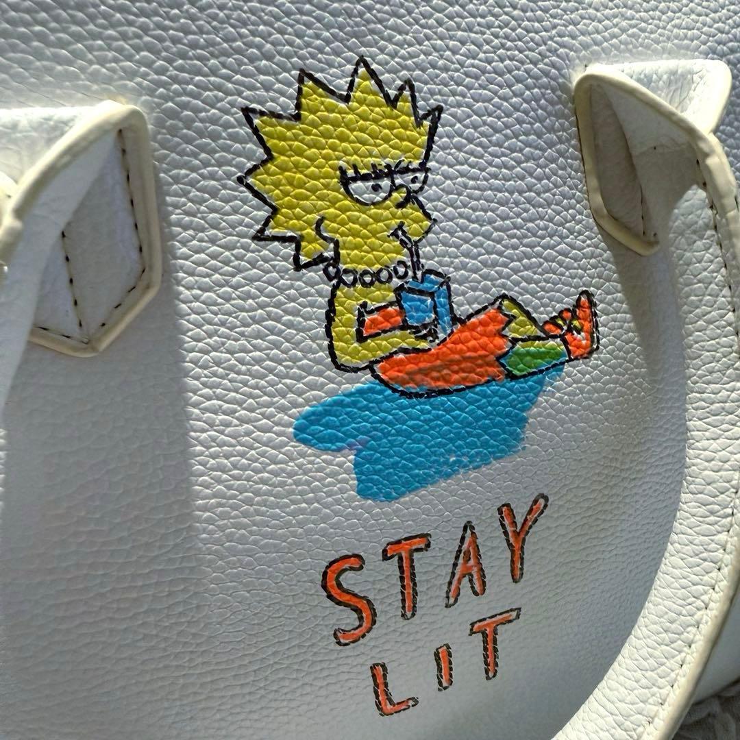 【タグ付き未使用品】 ゲルニカ ペイントハンドバッグ ホワイト シンプソンズ