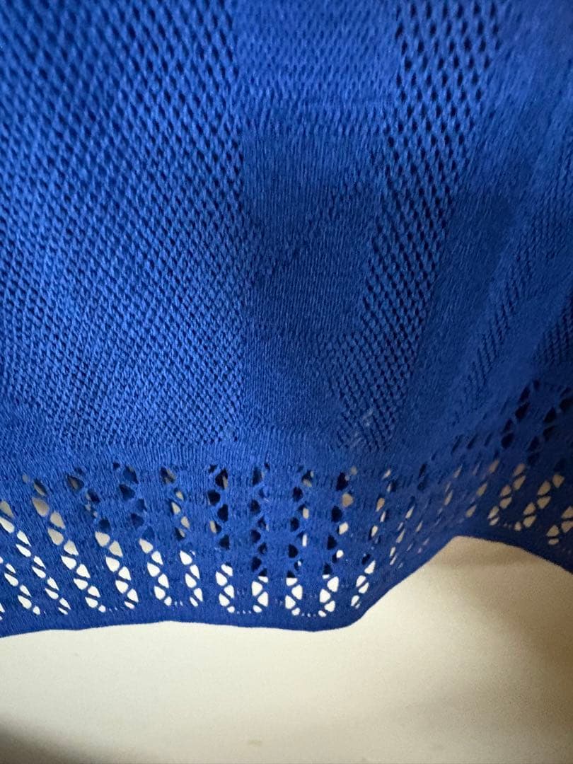 ヒロコビス プリモーディアルニットチュニック　ブルー　９号