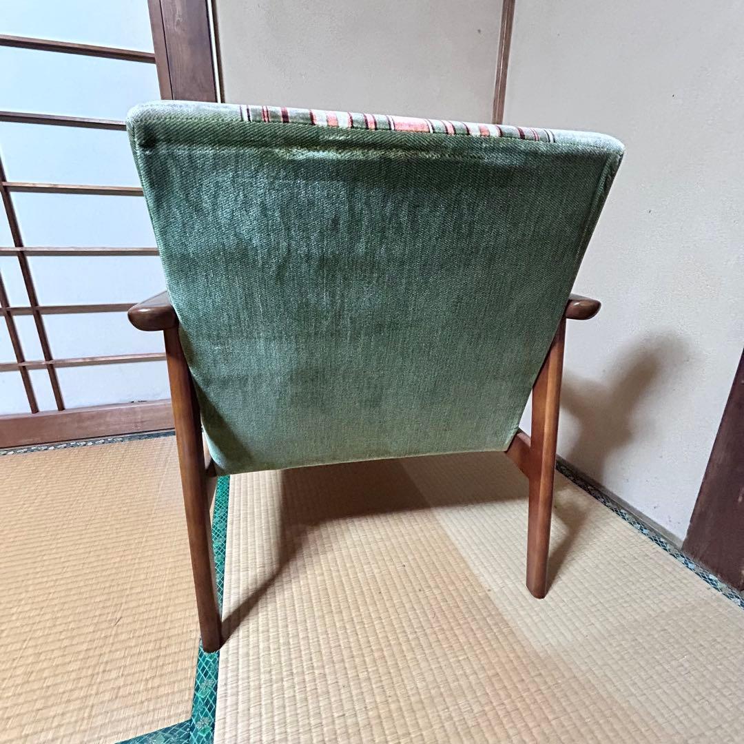 オールドカリモク 　Kチェア　ストライプ