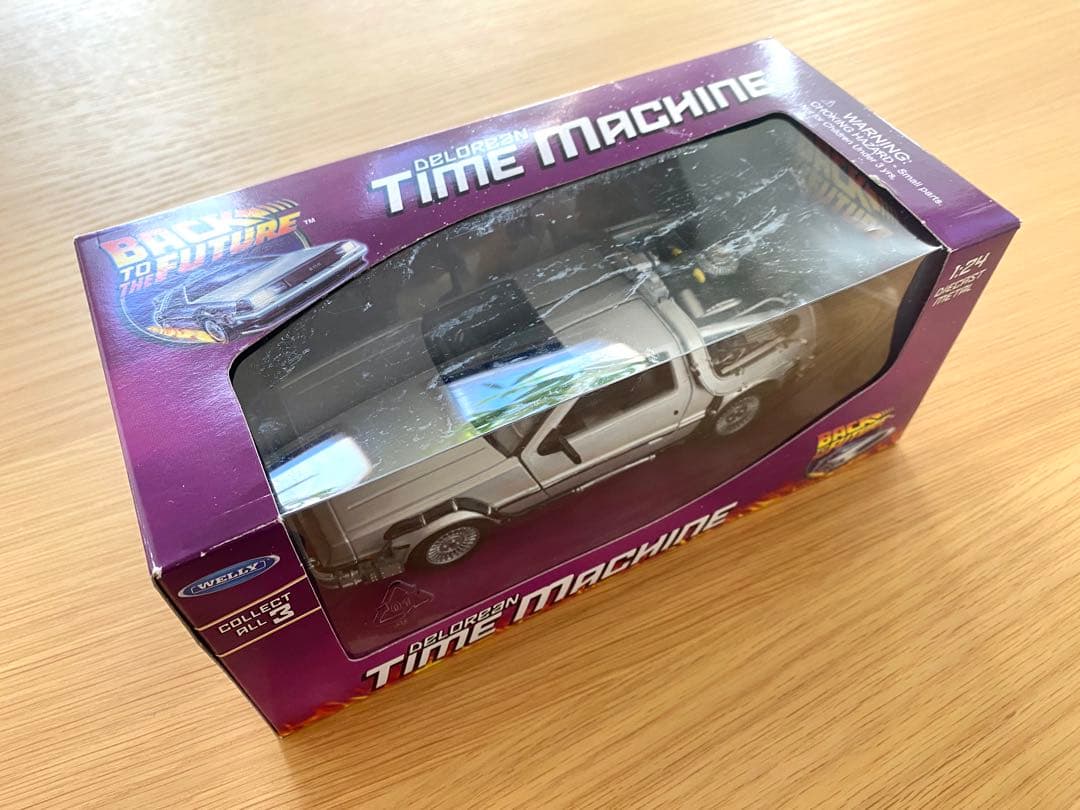 【3台セット・未開封】WELLY 1/24 デロリアン BTTF パート123