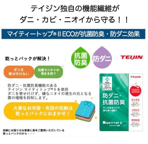 hani　帝人　TEIJIN　収納ケース　乾っとパックプレミアム4組セット