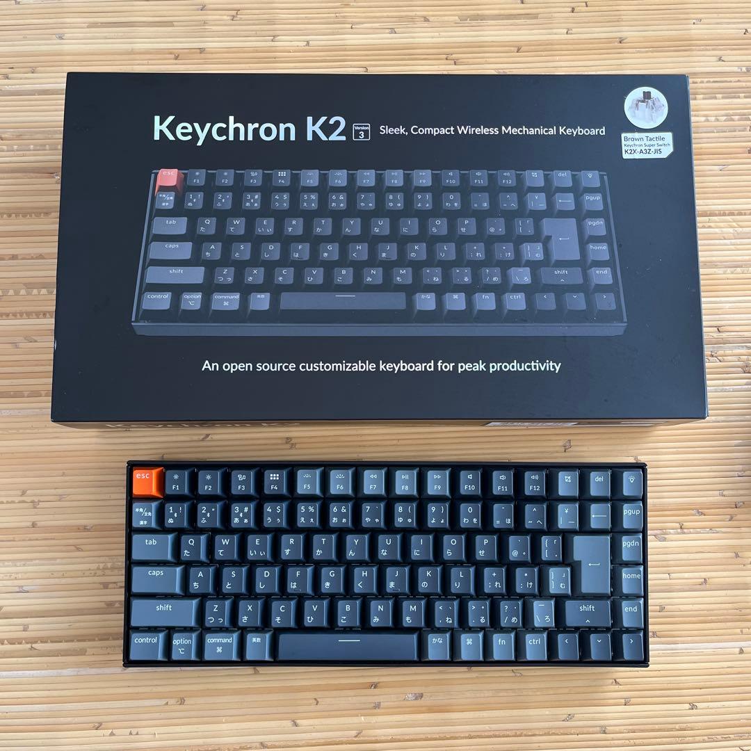 【美品】Keychron K2 ワイヤレスメカニカルキーボード