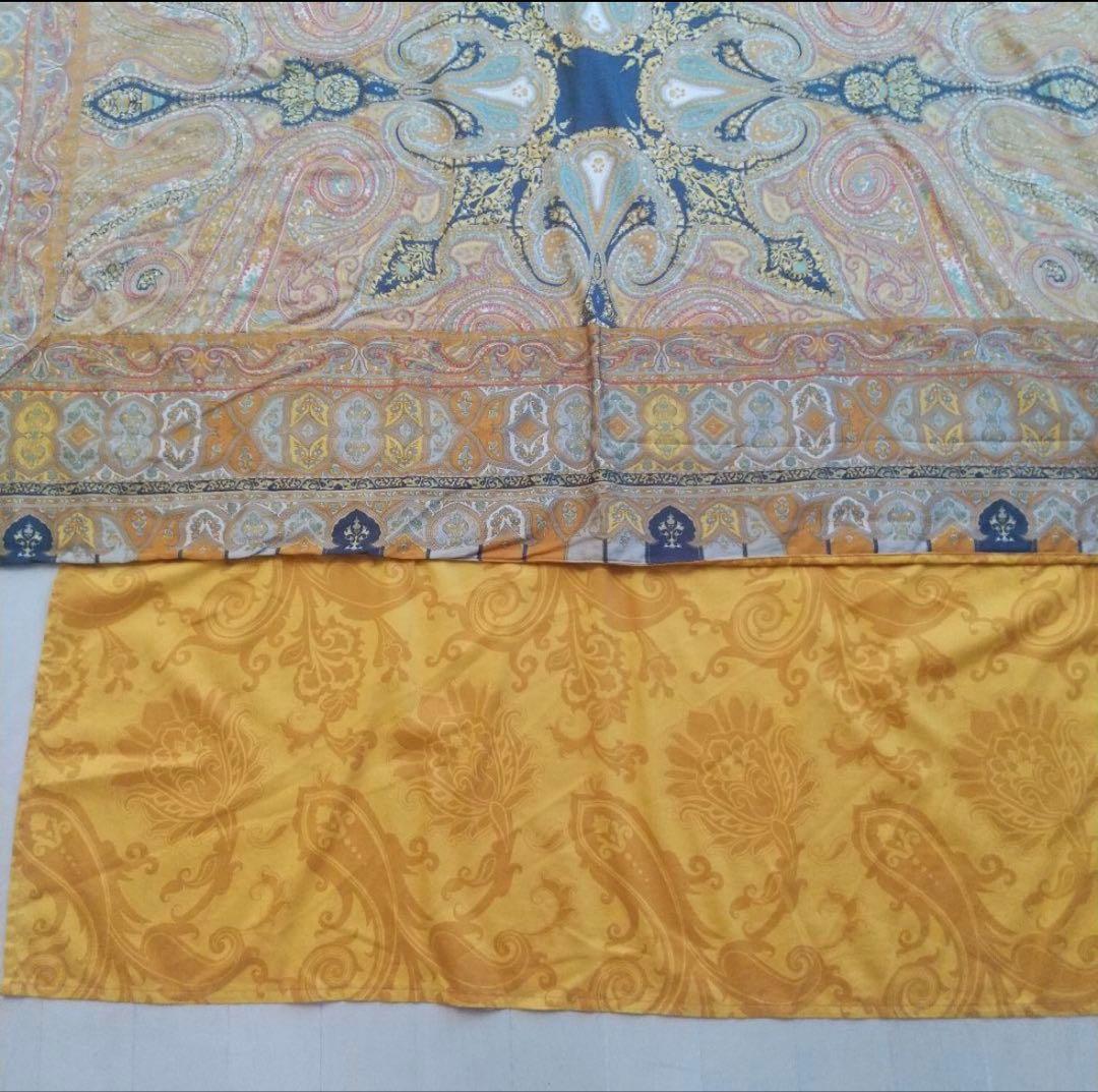 【エトロ】ペイズリー柄掛け布団カバー